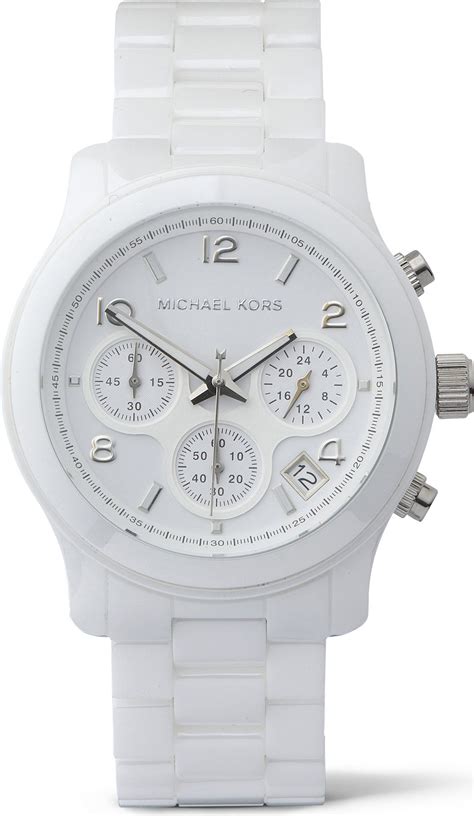 michael kors white watches women|michael kors white ceramic watch.